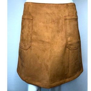 Faux Suede Skirt